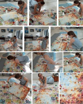 Regeneration artwork in progress  - Artist Kristy-Ann