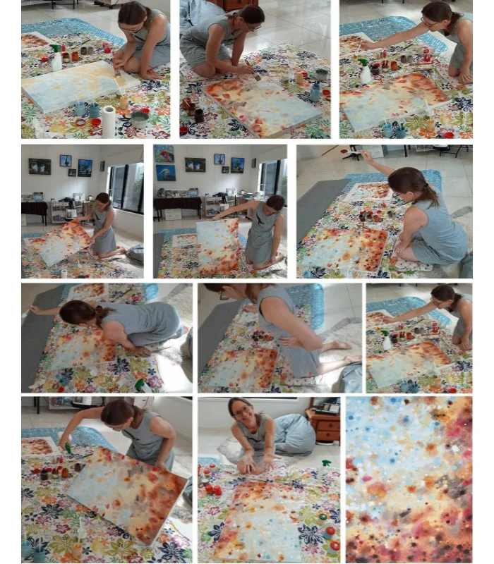 Regeneration artwork in progress  - Artist Kristy-Ann