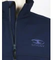Zip detail, Navy Softshell Jacket - Women