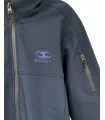 Zip pocket left sleeve detail - Navy Softshell Jacket - Women