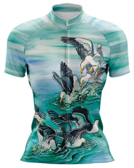 Kelp Gulls fishing in Australian Oceans - Cycle Jersey - Women