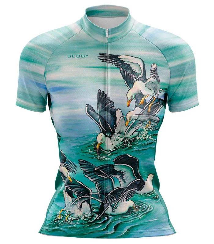 Kelp Gulls fishing in Australian Oceans - Cycle Jersey - Women