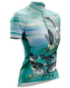 Kelp Gulls fishing in Australian Oceans - Cycle Jersey - Women