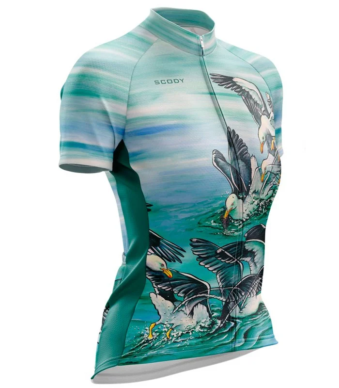 Kelp Gulls fishing in Australian Oceans - Cycle Jersey - Women