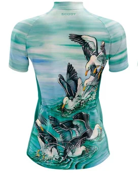 Kelp Gulls fishing in Australian Oceans - Cycle Jersey - Women