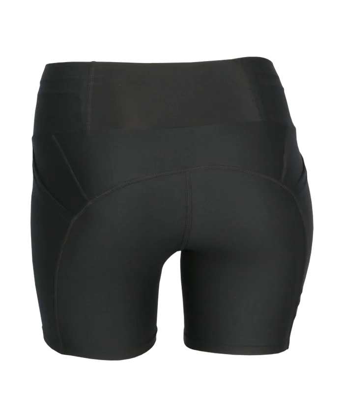 Pure Black Medium Rise Tights