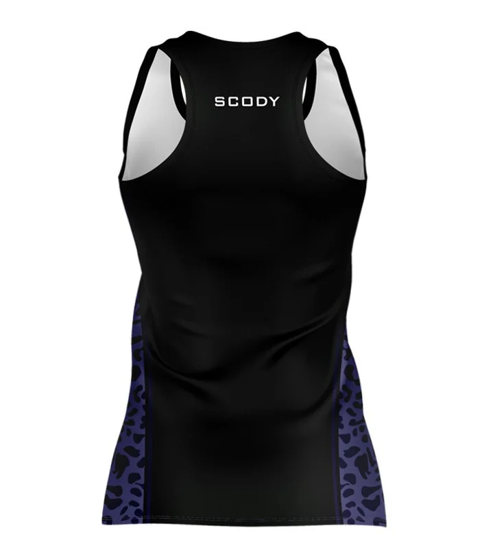 Leopard Active Singlet, Racer Back | Running Gear