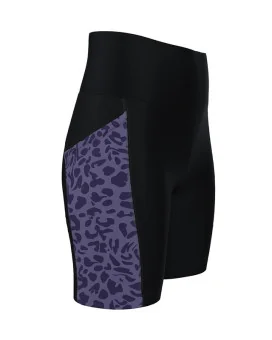 Leopard Medium Rise Tights, 6", Phone pockets - Clearance