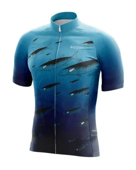 Mullet Run Relaxed Performance Cycle Jersey  by Australian Artist Paul Trotter