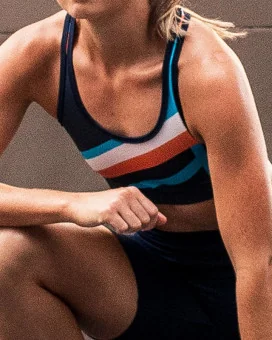 Flash Orange Crop Top, Racer Back - Women Clearance