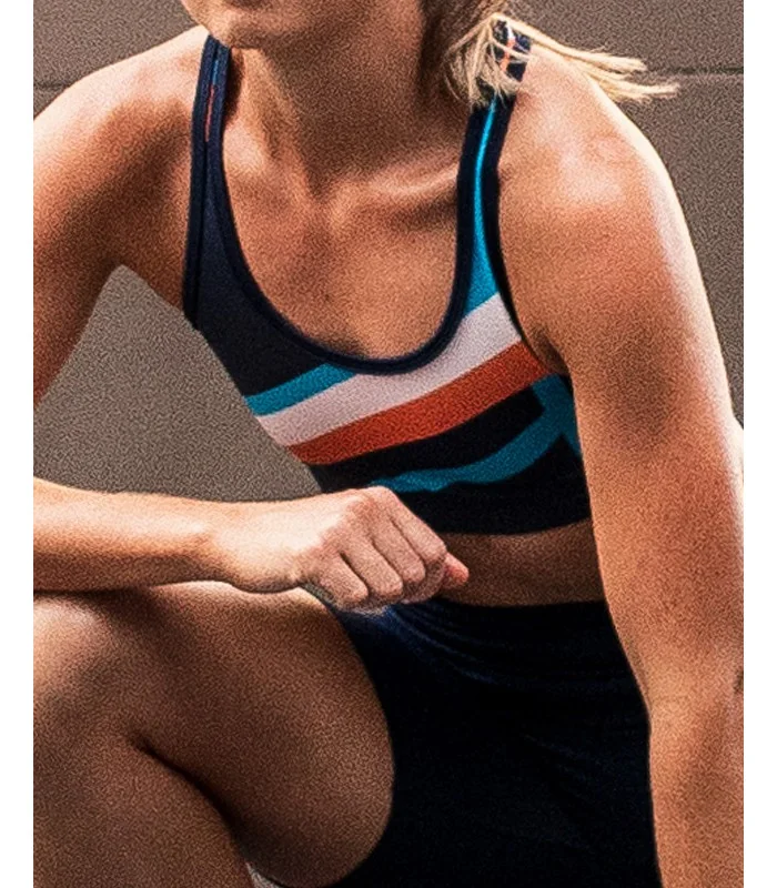 Flash Orange Crop Top, Racer Back - Women Clearance