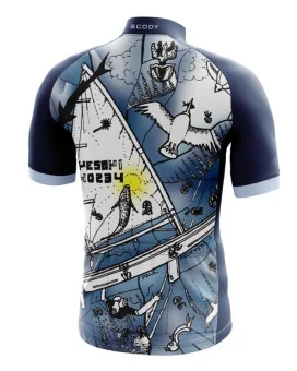 Capsized Relaxed Performance Cycle Jersey  by Australian Artist Paul Trotter