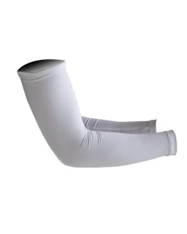 Pure White Unisex Sun Sleeves | Arm Warmers | Triathlon Gear | Cycling Clothing | Running Gear
