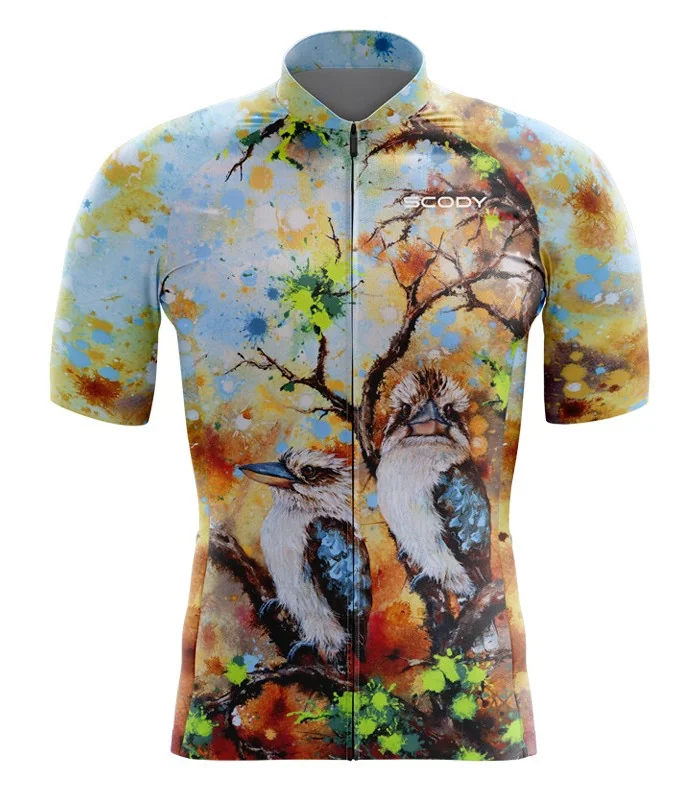 Regeneration Cycle Jersey - Kookaburras on a regenerating landscape