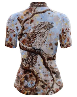 Choose Sleeve Performance Cycle Jersey - Tawny Frogmouth, Women