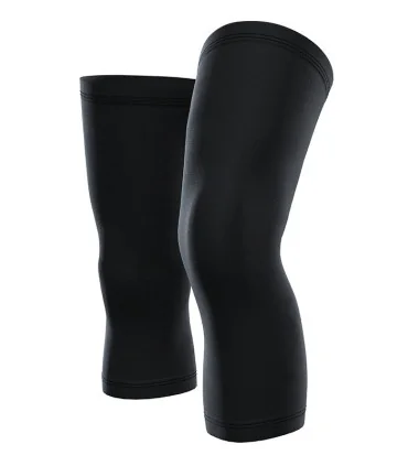 Solid Black Thermo-fit Knee Warmers | Cycling Clothing