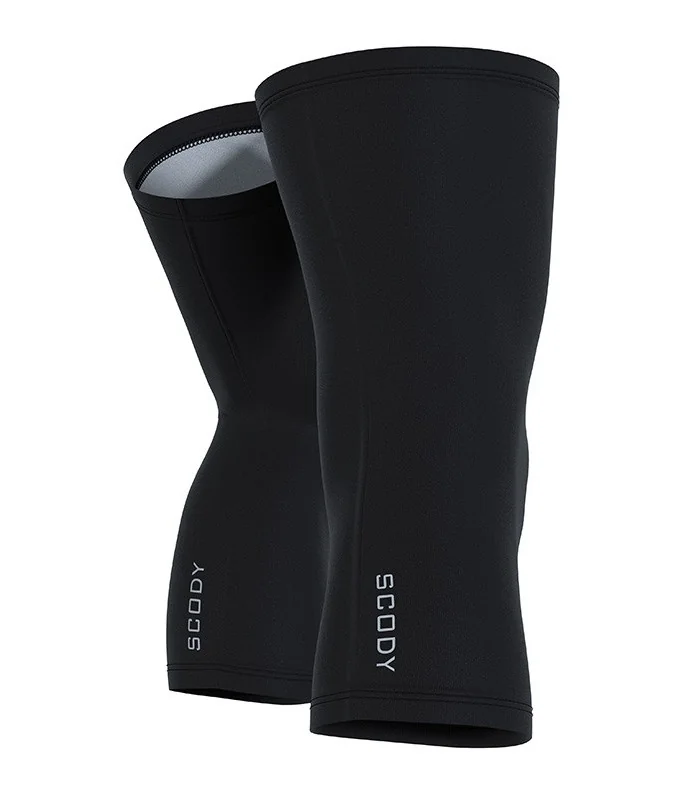Solid Black Thermo-fit Knee Warmers