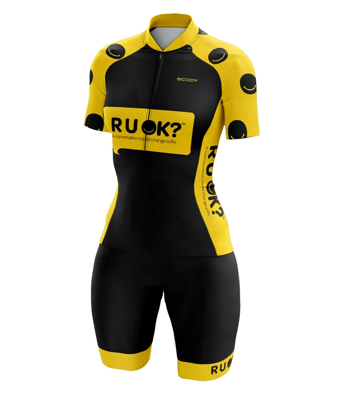 RUOK? Cycle Jersey  with matching bibs| Cycling Clothing