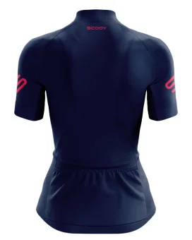 Staple French Navy with Strawberry logo detail  Cycle Jersey | Cycling Clothing