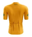 Staple Satsuma Spritz Deep Yellow with Vital Green logo detail Performance Cycle Jersey | Cycling Clothing