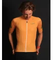 Staple Satsuma Spritz Deep Yellow with Vital Green logo detail Optimise Cycle Jersey | Cycling Clothing