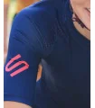 Staple French Navy with Strawberry logo detail Optimise Cycle Jersey | Cycling Clothing