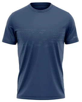 Navy Shirt with subtle design detail across chest | Running Gear