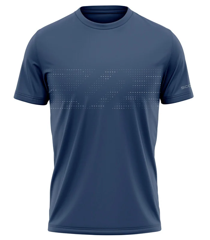 Navy Shirt with subtle design detail across chest | Running Gear