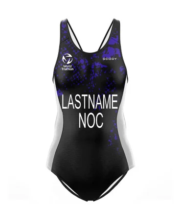 Twilight Triathlon Swimsuit - WT compliant, includes Name and Country Code | Triathlon Gear