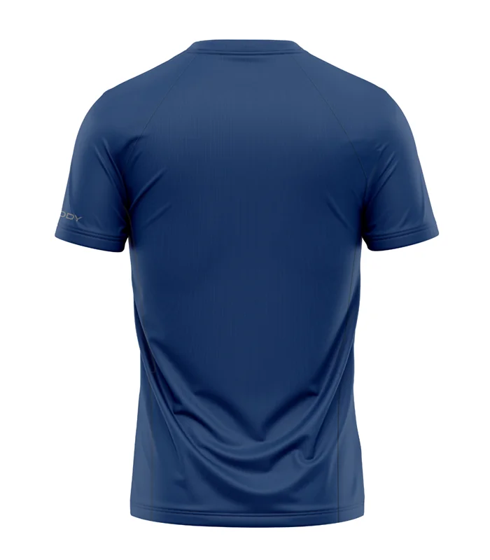 Navy Shirt with subtle design detail across chest | Running Gear