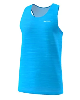Cyan Splice Active/Run Singlet  97% Recycled Fabric | Running Gear