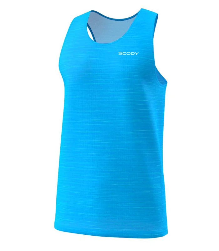 Cyan Splice Active/Run Singlet  97% Recycled Fabric | Running Gear