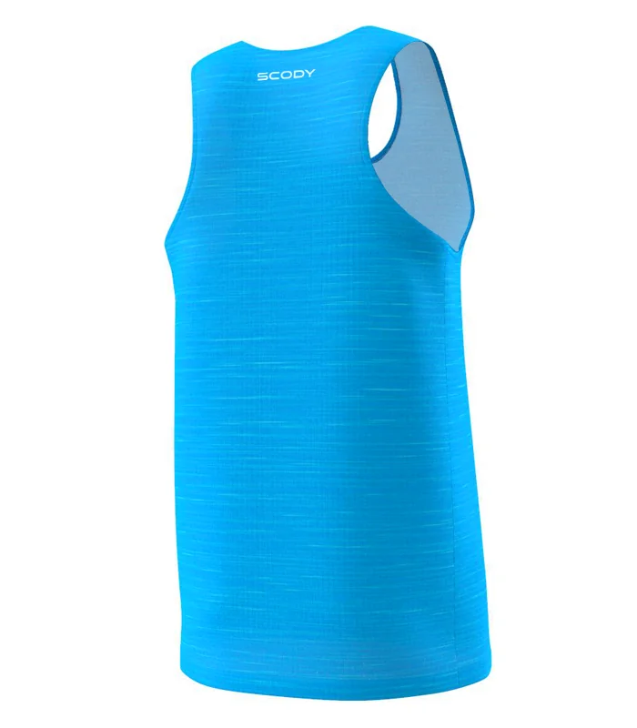 Cyan Splice Active/Run Singlet  97% Recycled Fabric | Running Gear