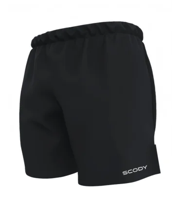 Black mid length run shorts with side pockets | Running Gear | Scody