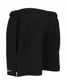 Black mid length run shorts with side pockets | Running Gear | Scody