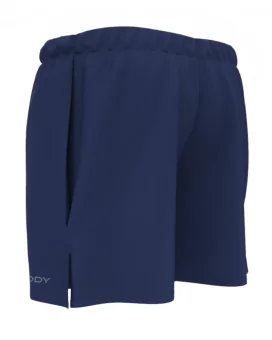 Navy mid length run shorts with side pockets | Running Gear | Scody