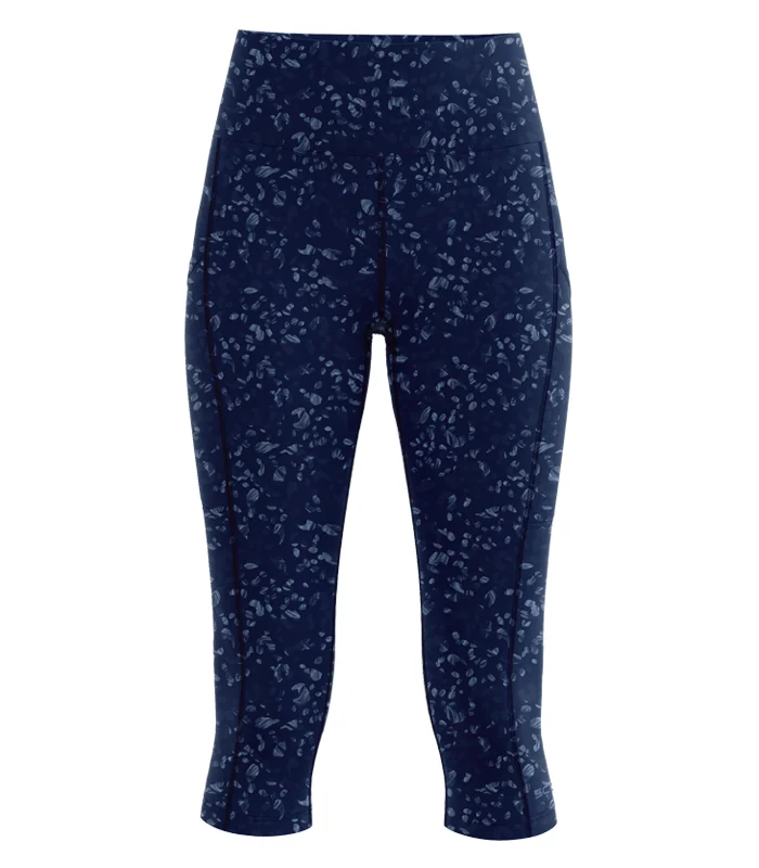 Dream 3/4 Length Made in Australia Technical Sports Lycra Tights with phone pockets | Running Wear