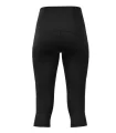 3/4 Length Medium Rise Tights, Pockets - Black