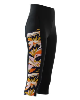 Mahalo 3/4 Length Made in Australia Technical Sports Lycra Tights with phone pockets