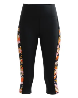 Mahalo 3/4 Length Made in Australia Technical Sports Lycra Tights with phone pockets