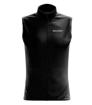 Black Cycle Wind Vest - Lightweight | Men Cycling Clothing