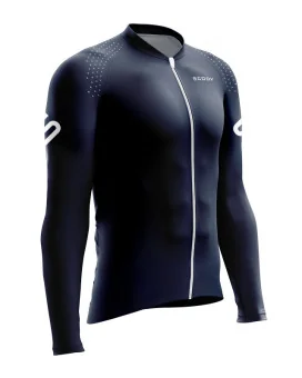 Optimise Long Sleeve Cycle Jersey - Staple Navy, Men