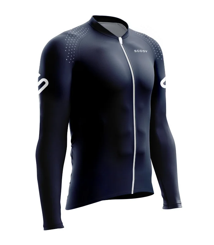 Optimise Long Sleeve Cycle Jersey - Staple Navy, Men