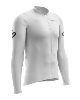 Optimise Long Sleeve Cycle Jersey - Staple Off-White, Men