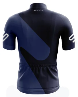 Slide Navy Cycle Jersey with White Logo detail | Cycling Clothing