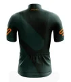 Racing Green Cycle Jersey with Orange Logo detail | Cycling Clothing