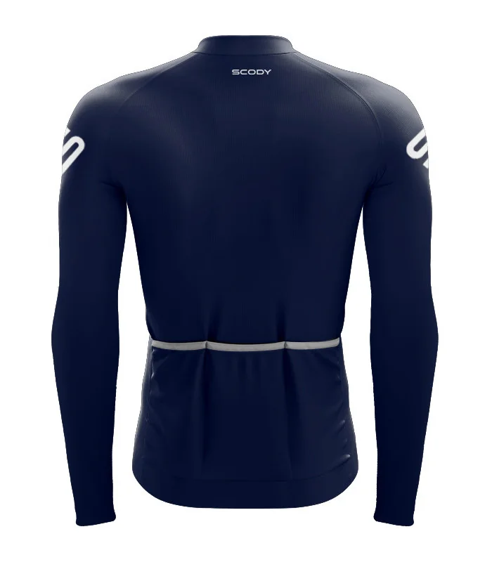 Optimise Long Sleeve Cycle Jersey - Staple Navy, Men