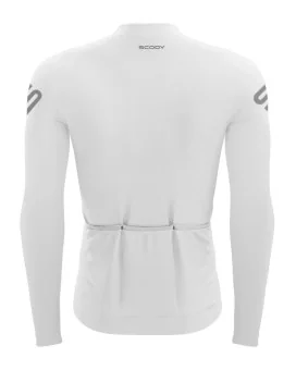 Optimise Long Sleeve Cycle Jersey - Staple Off-White, Men