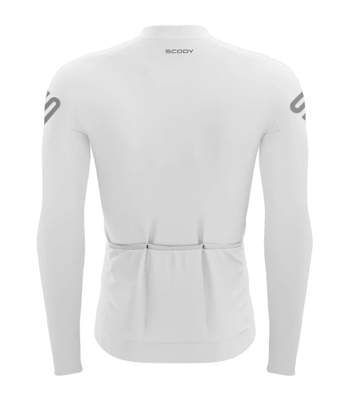 Optimise Long Sleeve Cycle Jersey - Staple Off-White, Men