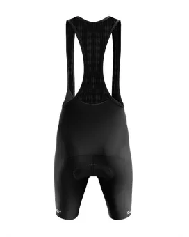 Black Cycle Bib Shorts, X-Opaque Cuff